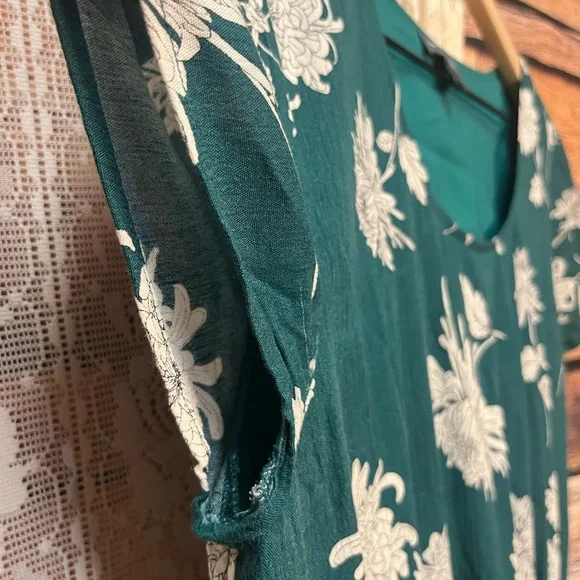 Market & Spruce Floral Green Dress (079) - Picture 6 of 10